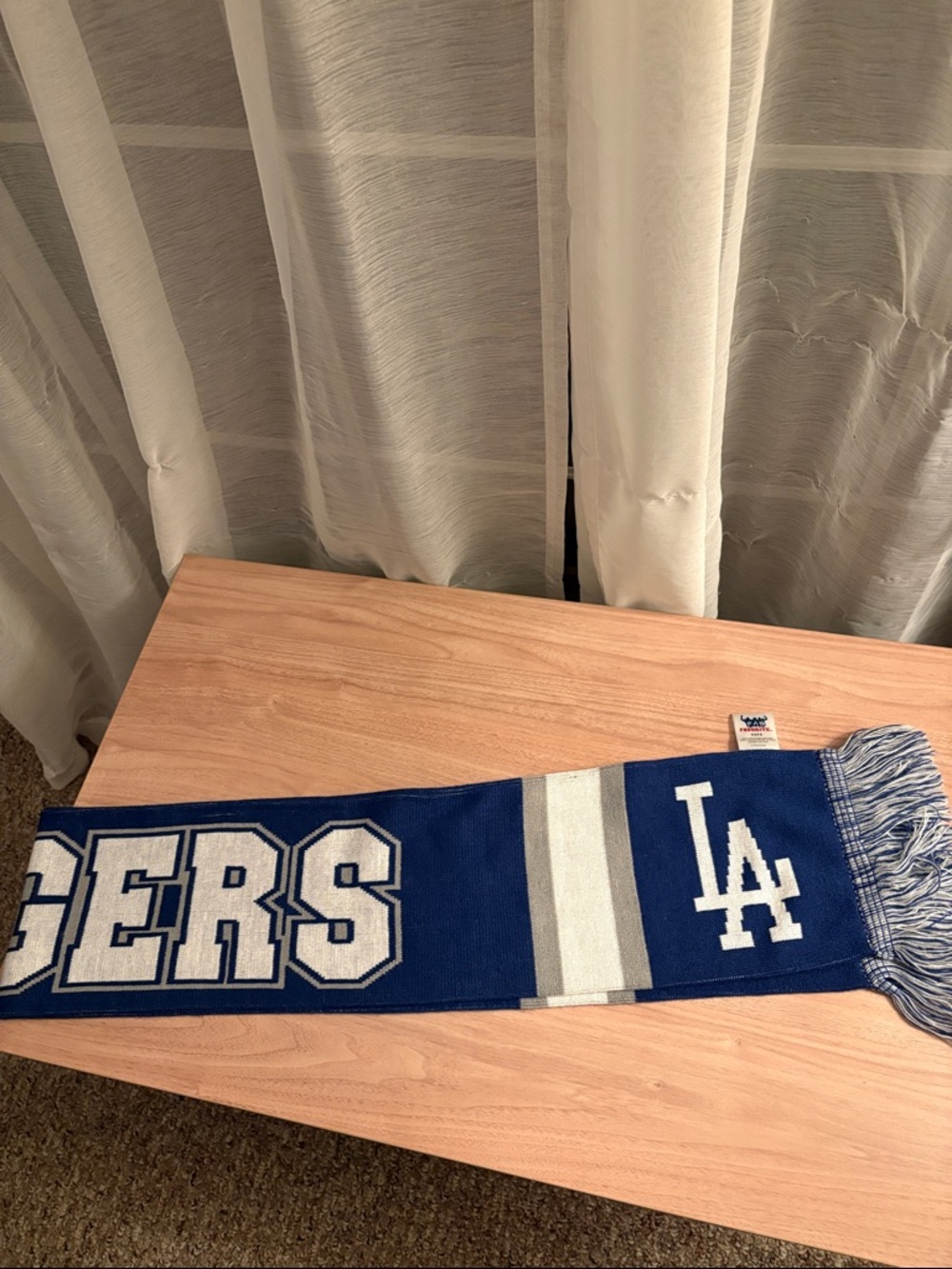 Los Angeles Dodgers Blue Knit Scarf